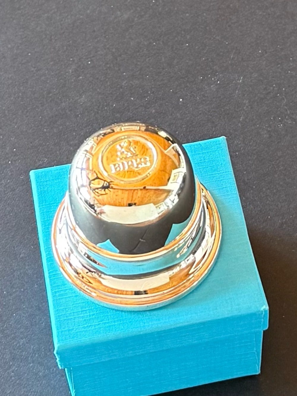 Maison Birks Silver plated Regency ring box